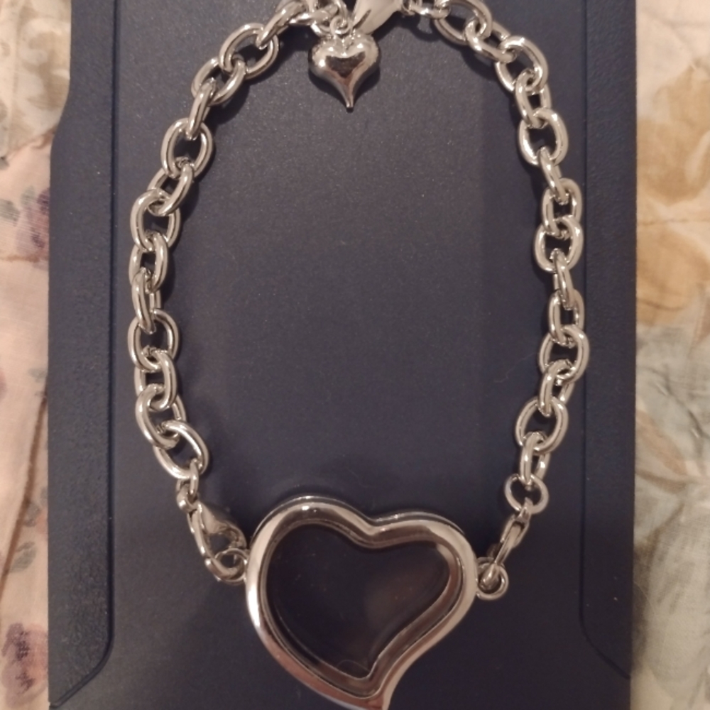 Silver Bracelet with Picture Frame